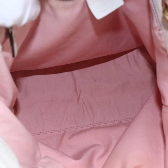 GUCCI GG Canvas Tote Bag Pink Gold 120836 Auth hk3124 - Picture 14 of 16